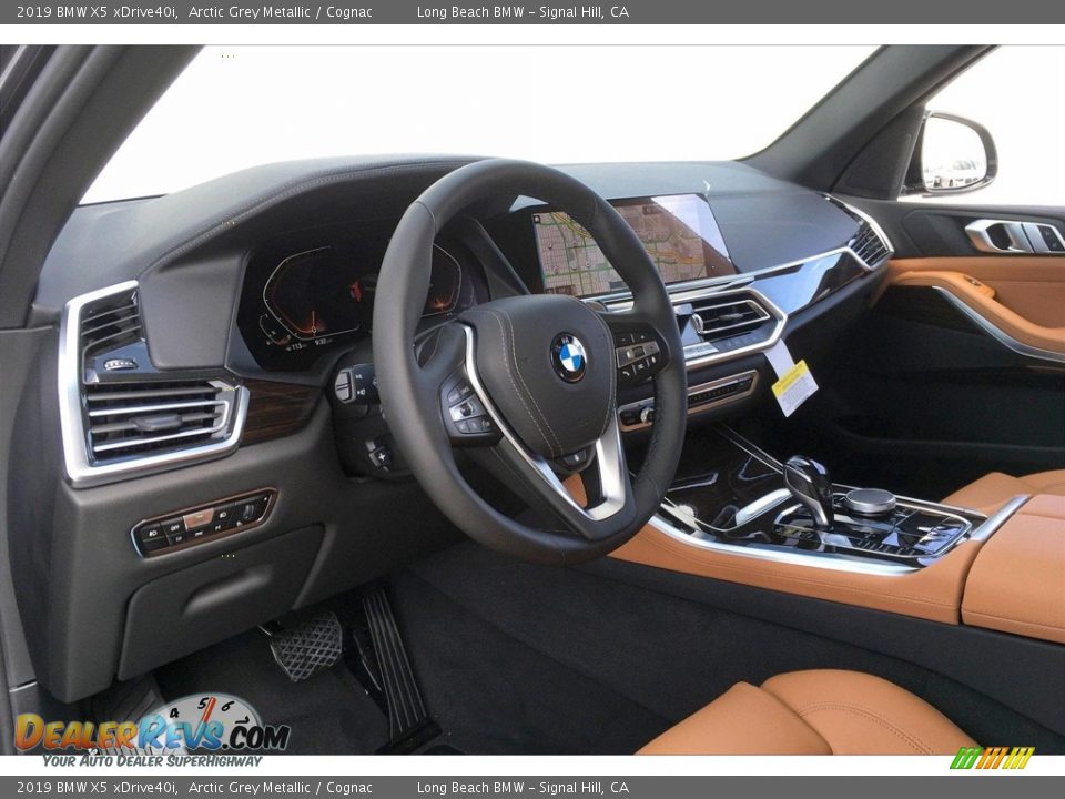 2019 BMW X5 xDrive40i Arctic Grey Metallic / Cognac Photo #6