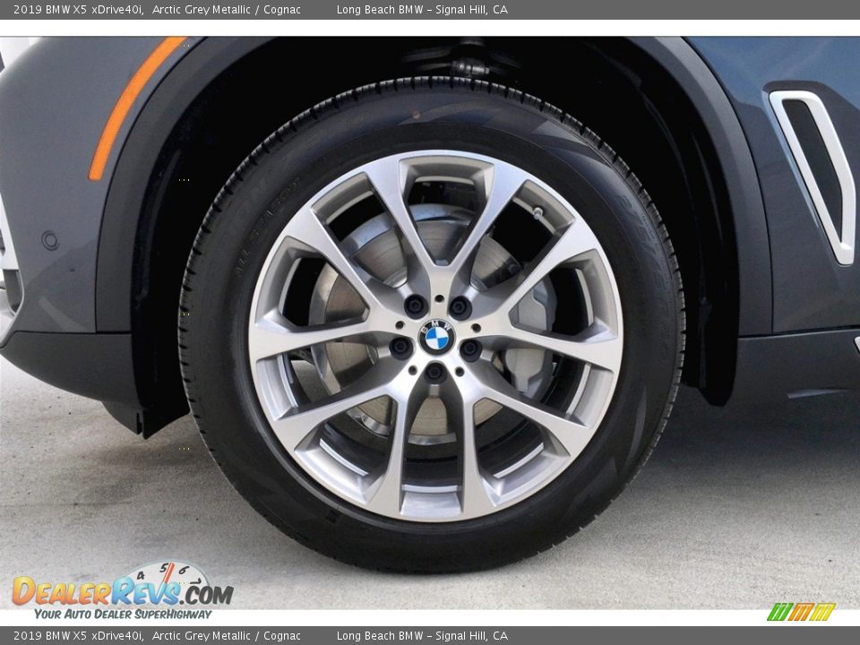 2019 BMW X5 xDrive40i Arctic Grey Metallic / Cognac Photo #10
