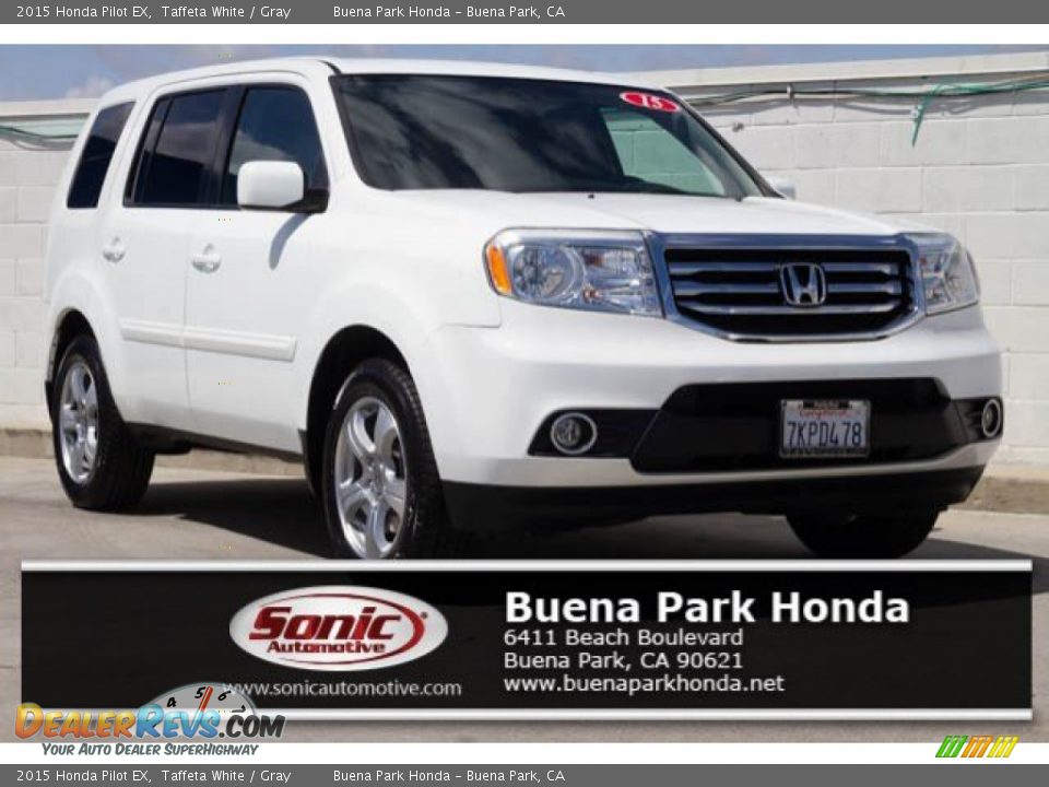 2015 Honda Pilot EX Taffeta White / Gray Photo #1