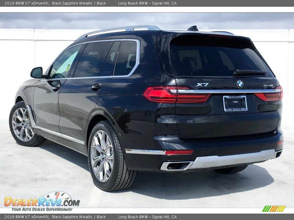 2019 BMW X7 xDrive40i Black Sapphire Metallic / Black Photo #3