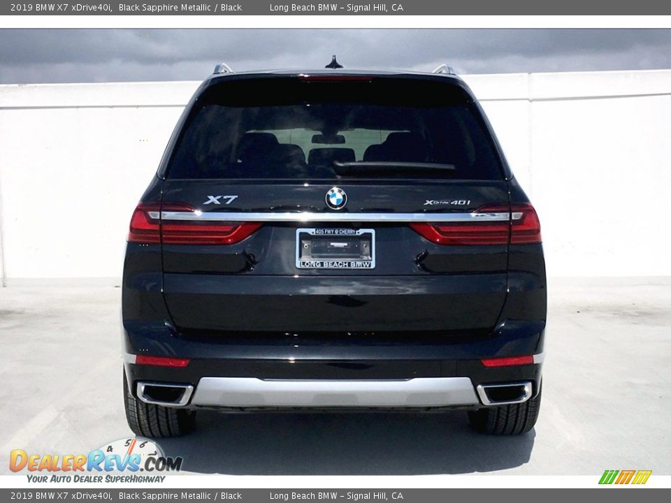 2019 BMW X7 xDrive40i Black Sapphire Metallic / Black Photo #4