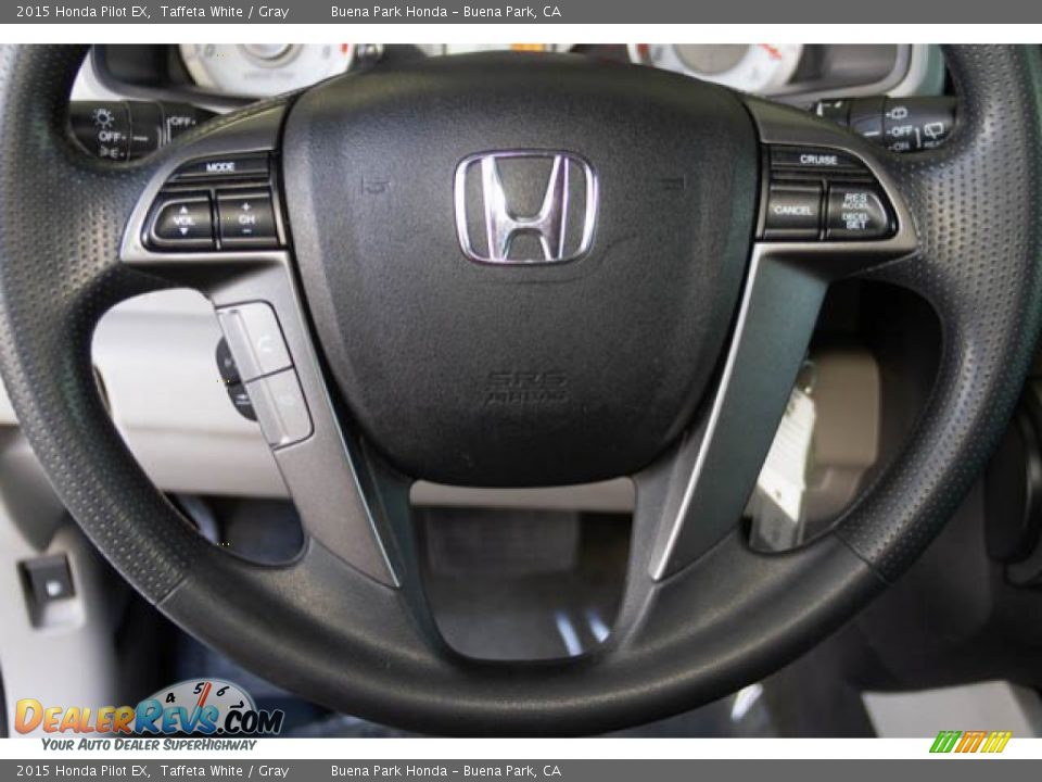 2015 Honda Pilot EX Taffeta White / Gray Photo #13