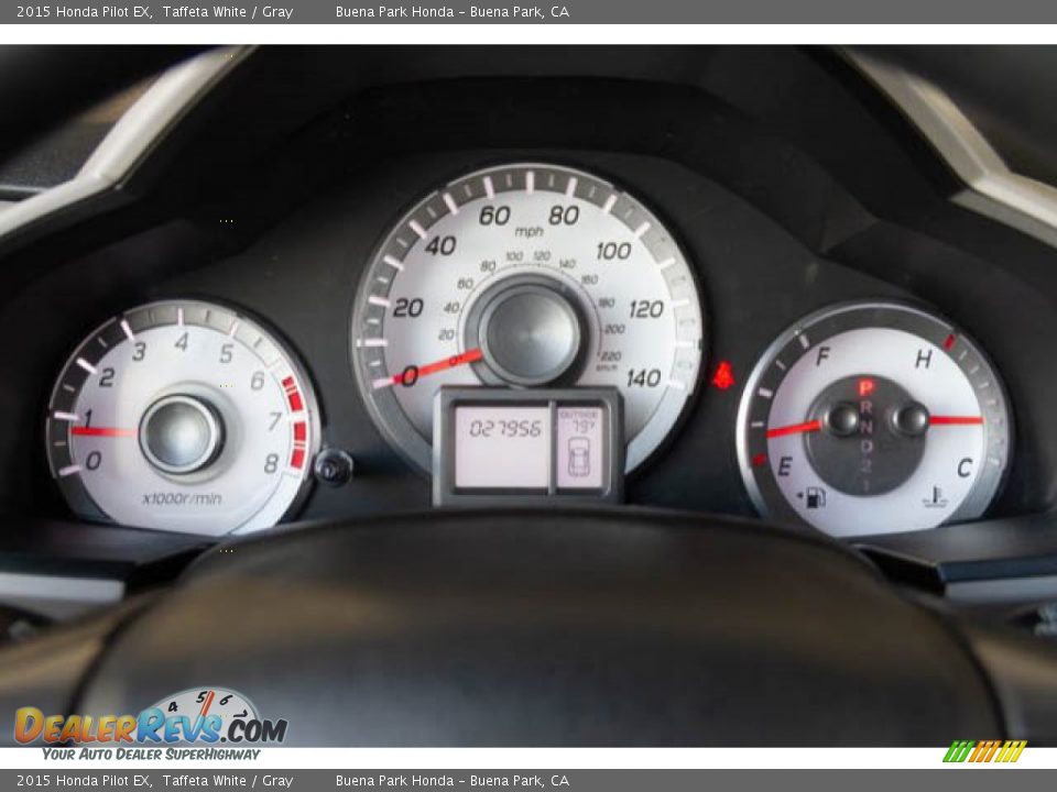 2015 Honda Pilot EX Taffeta White / Gray Photo #25
