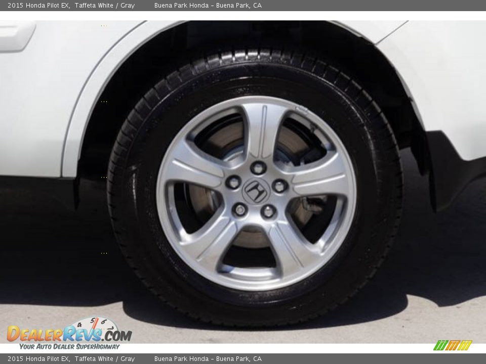 2015 Honda Pilot EX Taffeta White / Gray Photo #33