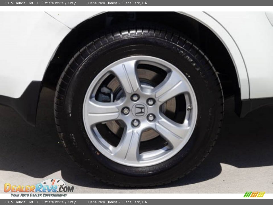 2015 Honda Pilot EX Taffeta White / Gray Photo #34