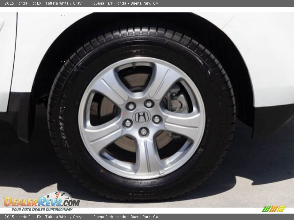 2015 Honda Pilot EX Taffeta White / Gray Photo #35