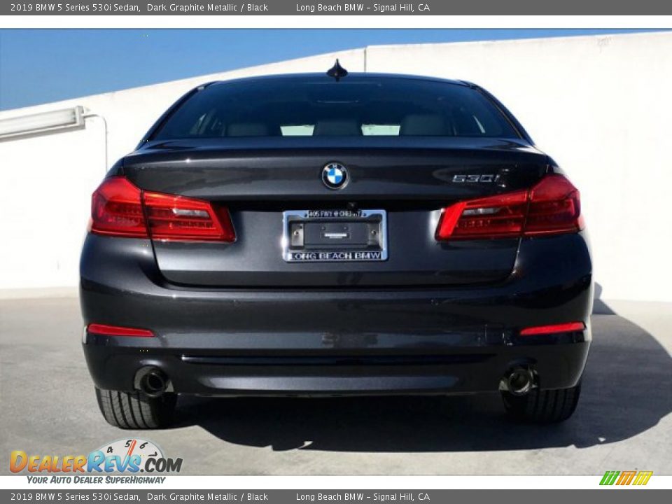 2019 BMW 5 Series 530i Sedan Dark Graphite Metallic / Black Photo #4