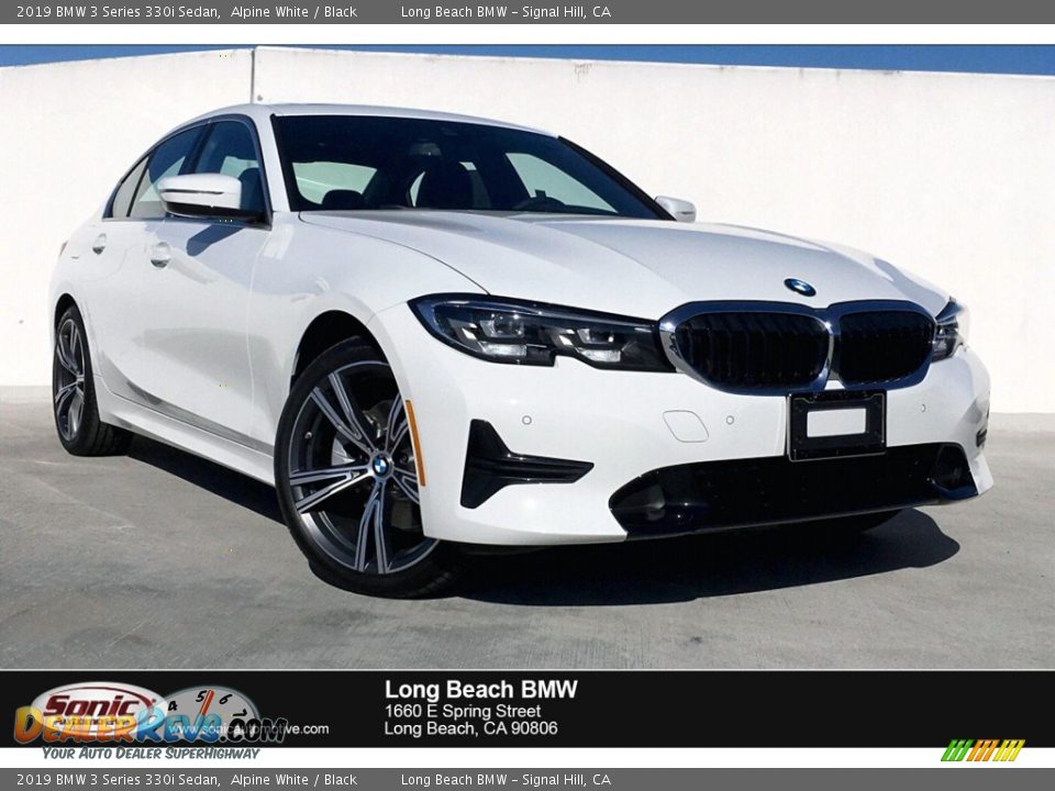 2019 BMW 3 Series 330i Sedan Alpine White / Black Photo #1