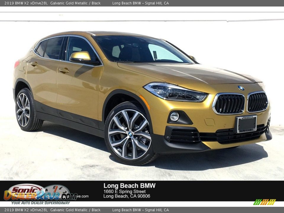 2019 BMW X2 xDrive28i Galvanic Gold Metallic / Black Photo #1