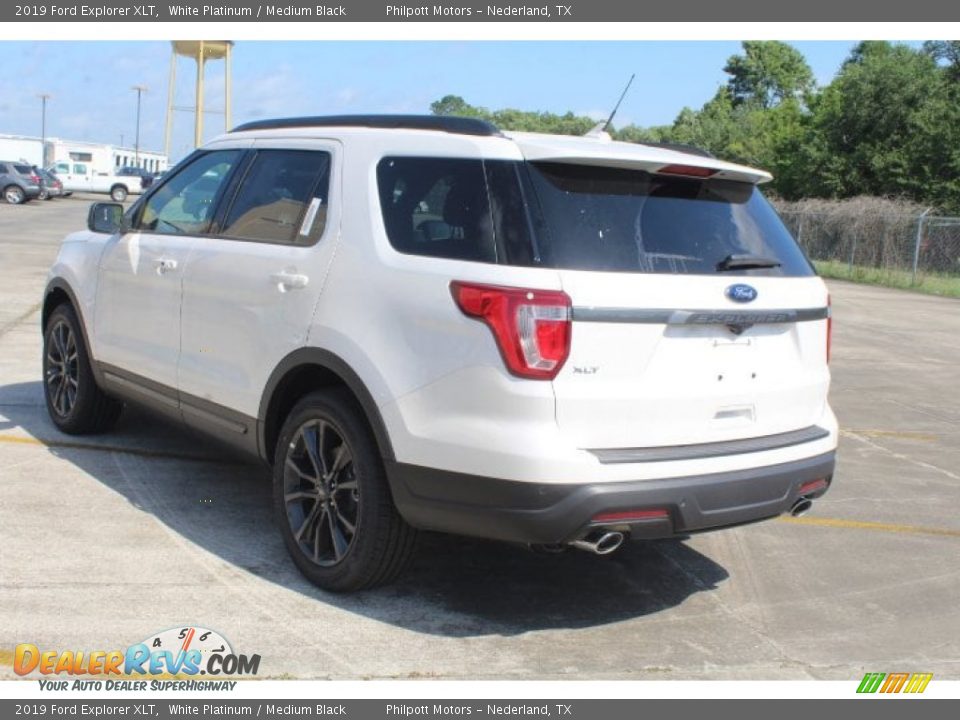 2019 Ford Explorer XLT White Platinum / Medium Black Photo #6