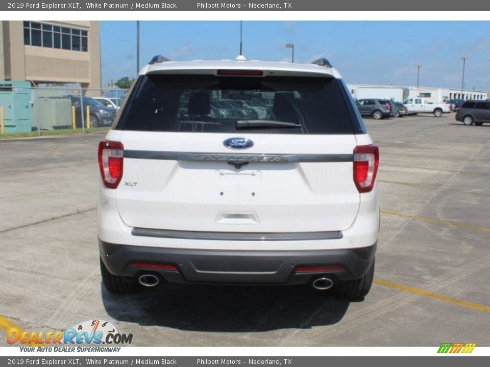 2019 Ford Explorer XLT White Platinum / Medium Black Photo #7