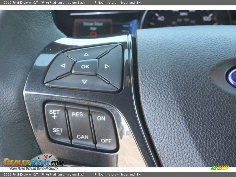 2019 Ford Explorer XLT White Platinum / Medium Black Photo #16