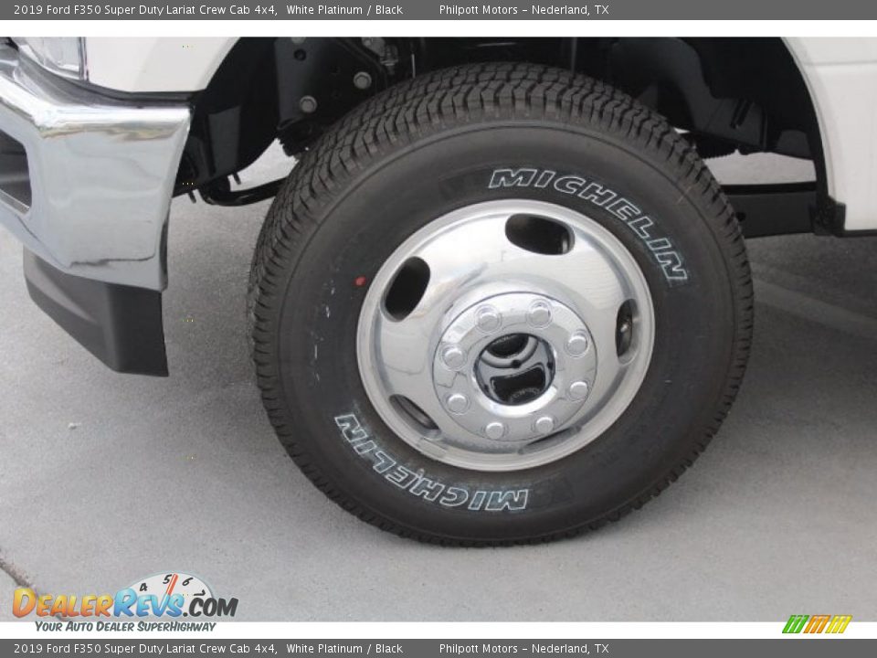 2019 Ford F350 Super Duty Lariat Crew Cab 4x4 White Platinum / Black Photo #5