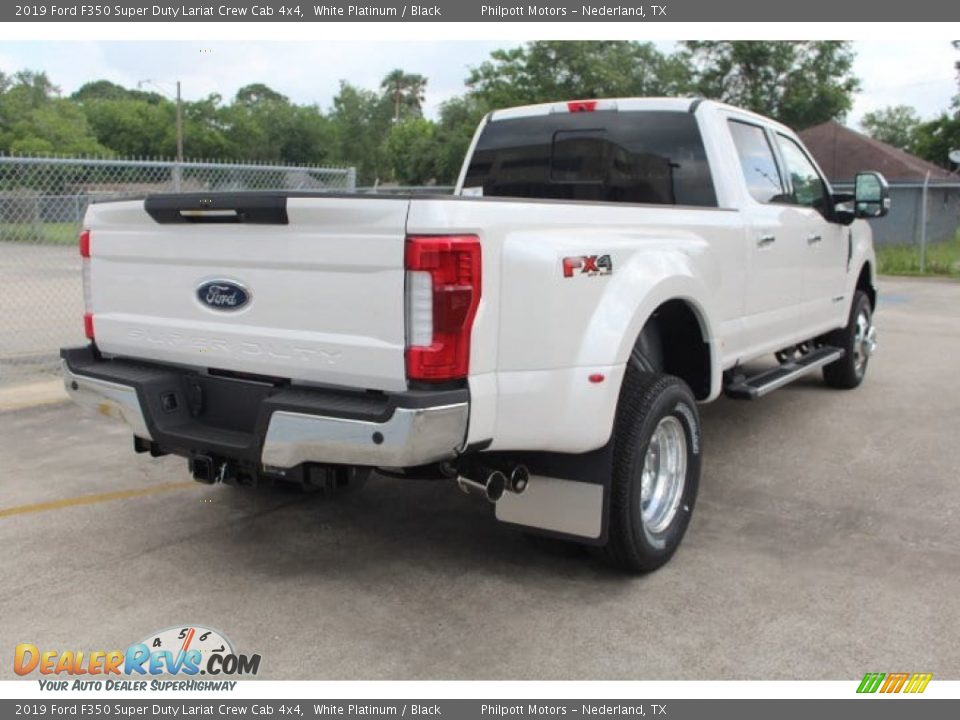 2019 Ford F350 Super Duty Lariat Crew Cab 4x4 White Platinum / Black Photo #8