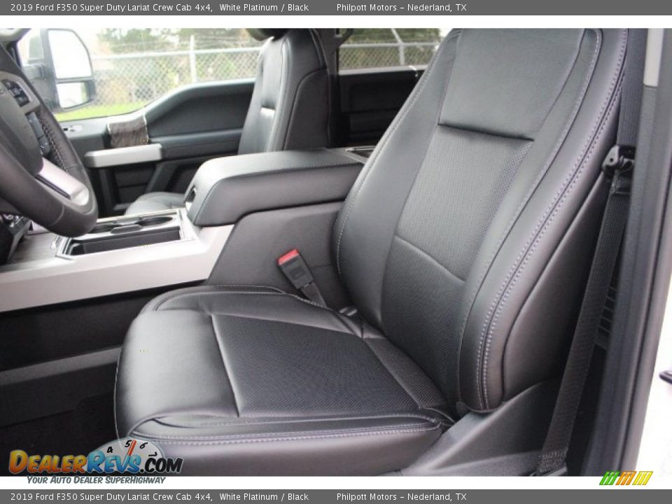 2019 Ford F350 Super Duty Lariat Crew Cab 4x4 White Platinum / Black Photo #10