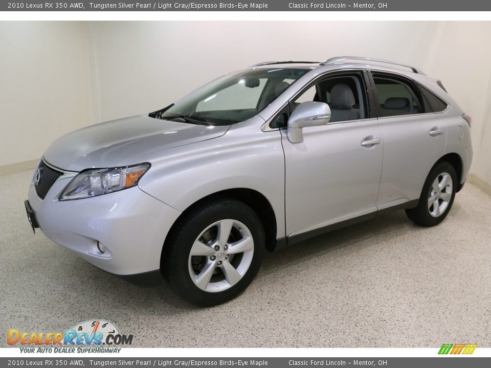 2010 Lexus RX 350 AWD Tungsten Silver Pearl / Light Gray/Espresso Birds-Eye Maple Photo #3