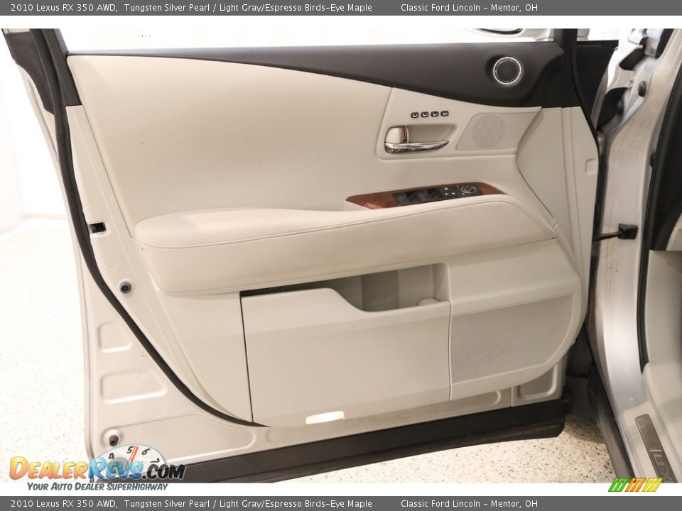 2010 Lexus RX 350 AWD Tungsten Silver Pearl / Light Gray/Espresso Birds-Eye Maple Photo #4
