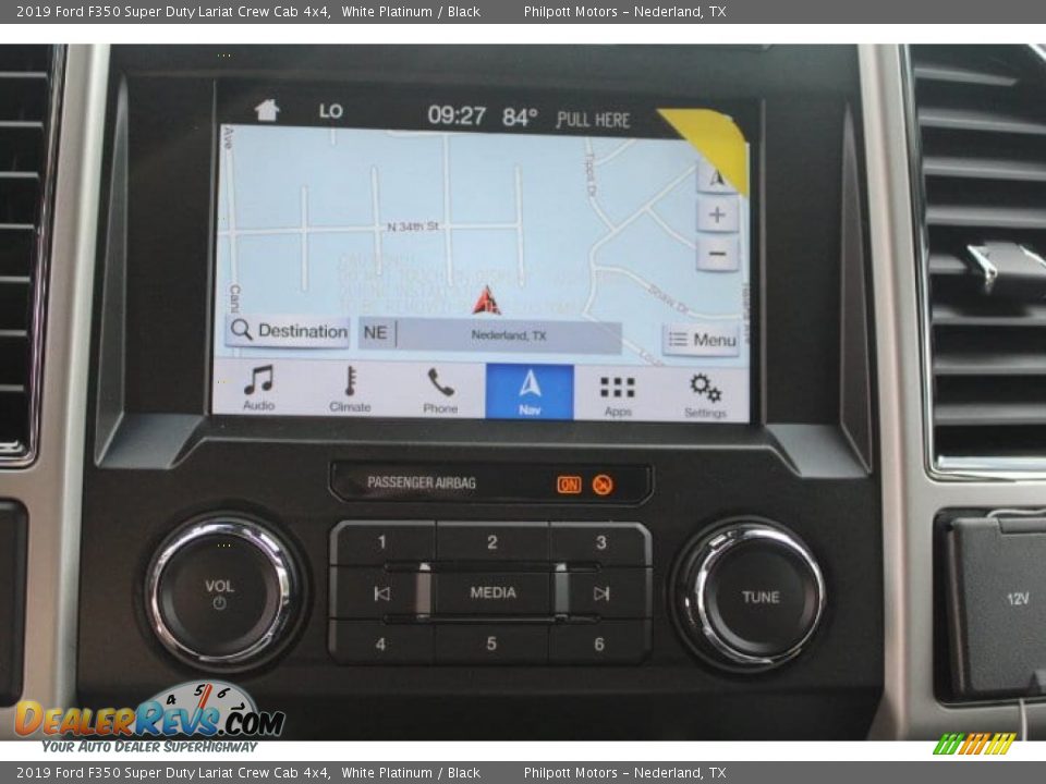 2019 Ford F350 Super Duty Lariat Crew Cab 4x4 White Platinum / Black Photo #12