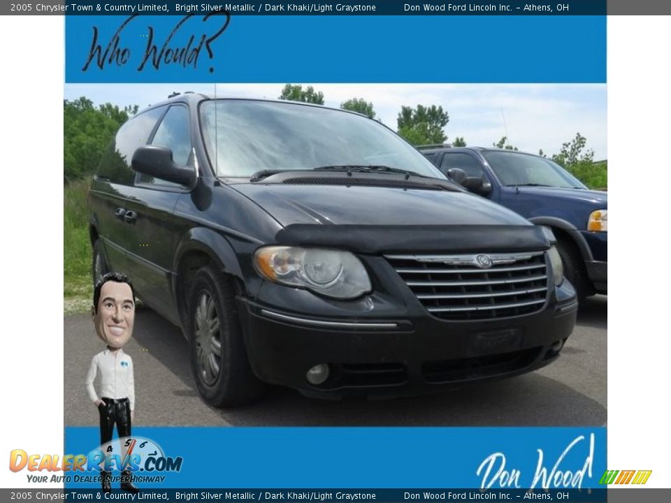 2005 Chrysler Town & Country Limited Bright Silver Metallic / Dark Khaki/Light Graystone Photo #1