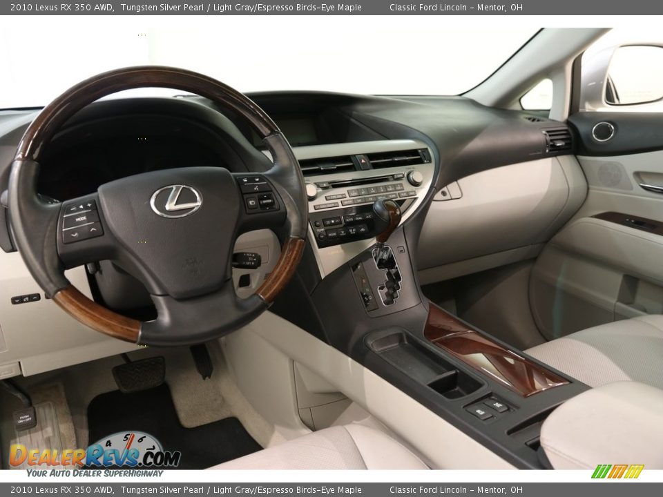 2010 Lexus RX 350 AWD Tungsten Silver Pearl / Light Gray/Espresso Birds-Eye Maple Photo #9