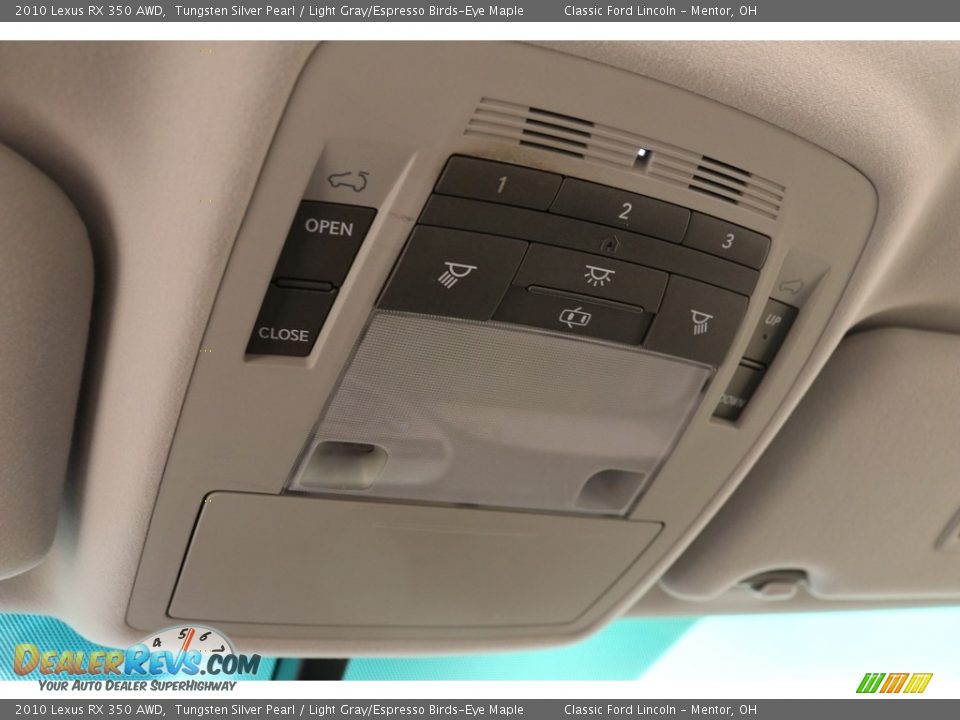 2010 Lexus RX 350 AWD Tungsten Silver Pearl / Light Gray/Espresso Birds-Eye Maple Photo #12