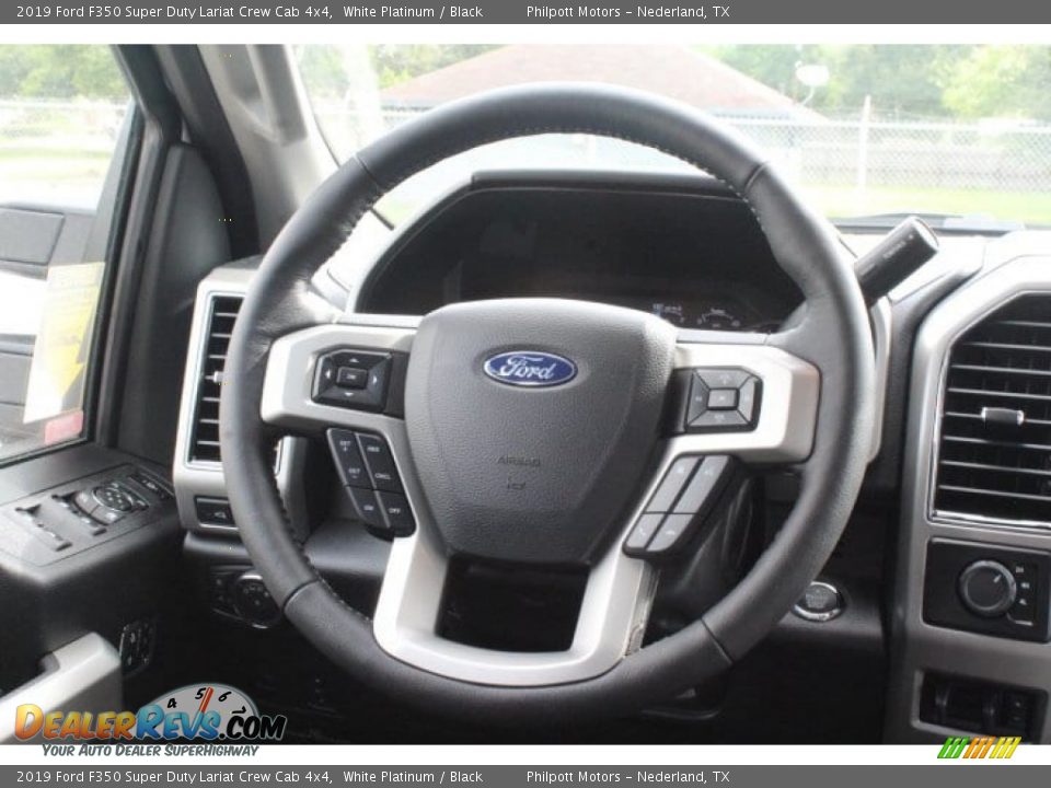 2019 Ford F350 Super Duty Lariat Crew Cab 4x4 White Platinum / Black Photo #21