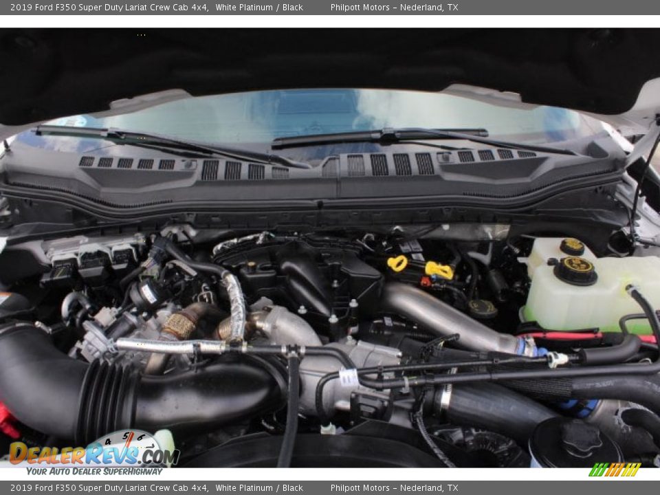 2019 Ford F350 Super Duty Lariat Crew Cab 4x4 White Platinum / Black Photo #23