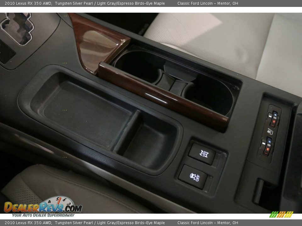 2010 Lexus RX 350 AWD Tungsten Silver Pearl / Light Gray/Espresso Birds-Eye Maple Photo #19