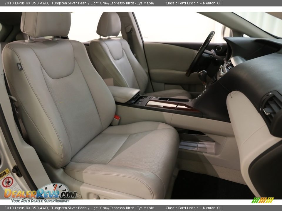 2010 Lexus RX 350 AWD Tungsten Silver Pearl / Light Gray/Espresso Birds-Eye Maple Photo #21