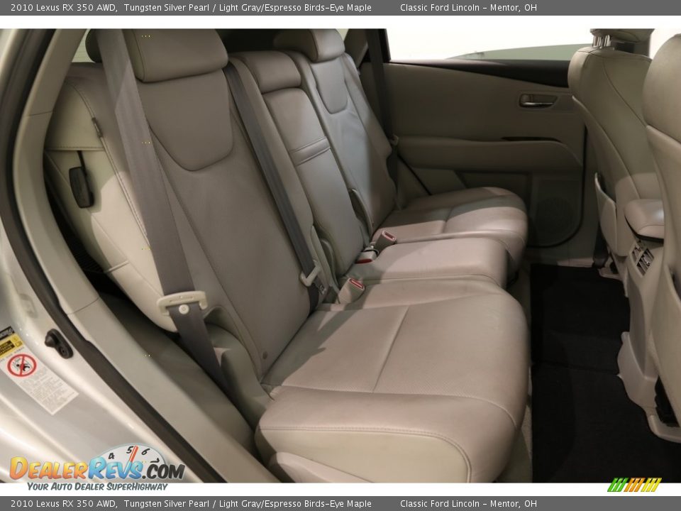 2010 Lexus RX 350 AWD Tungsten Silver Pearl / Light Gray/Espresso Birds-Eye Maple Photo #22
