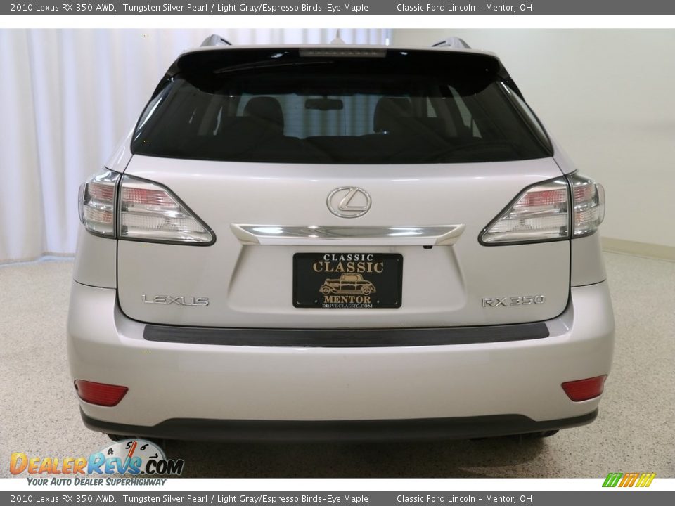 2010 Lexus RX 350 AWD Tungsten Silver Pearl / Light Gray/Espresso Birds-Eye Maple Photo #25