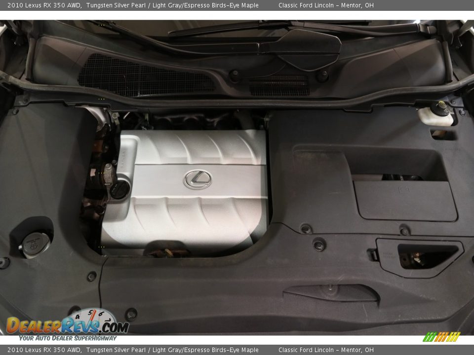 2010 Lexus RX 350 AWD Tungsten Silver Pearl / Light Gray/Espresso Birds-Eye Maple Photo #26