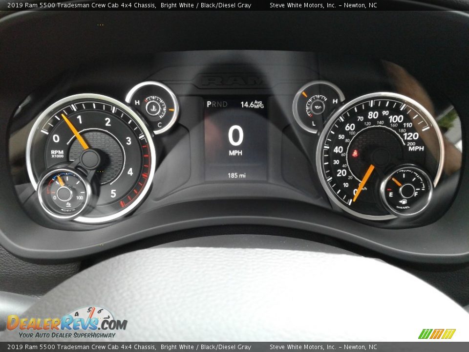 2019 Ram 5500 Tradesman Crew Cab 4x4 Chassis Bright White / Black/Diesel Gray Photo #17
