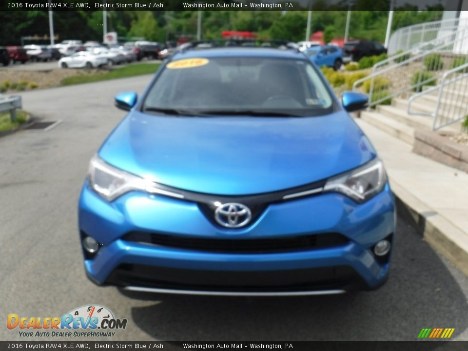 2016 Toyota RAV4 XLE AWD Electric Storm Blue / Ash Photo #6