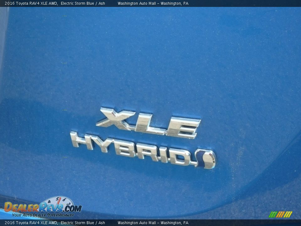 2016 Toyota RAV4 XLE AWD Electric Storm Blue / Ash Photo #11