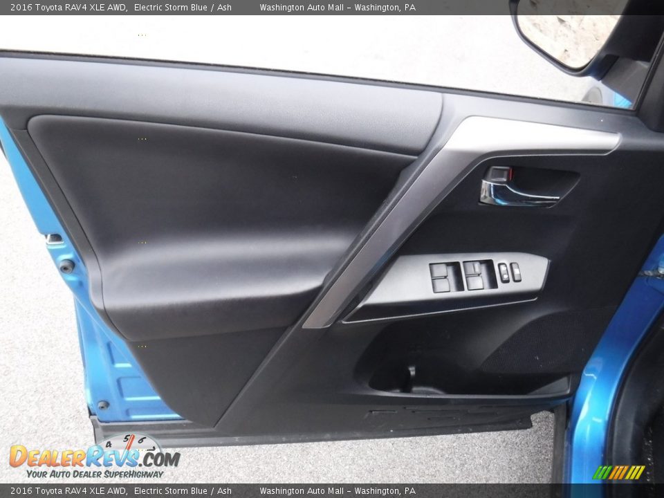 2016 Toyota RAV4 XLE AWD Electric Storm Blue / Ash Photo #13