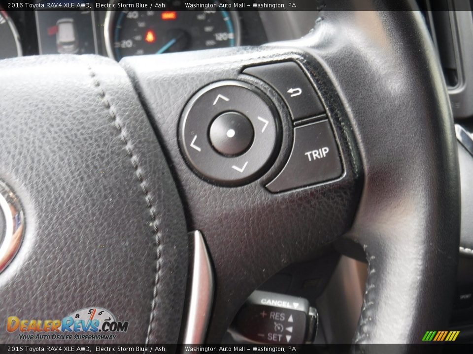 2016 Toyota RAV4 XLE AWD Electric Storm Blue / Ash Photo #19