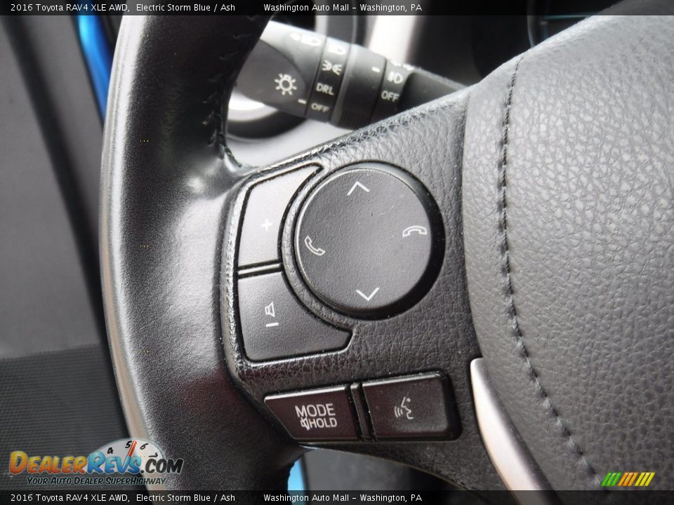 2016 Toyota RAV4 XLE AWD Electric Storm Blue / Ash Photo #20