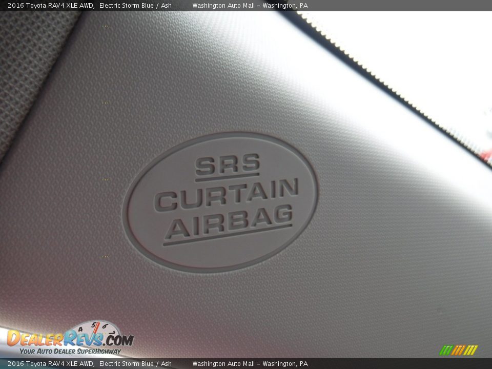 2016 Toyota RAV4 XLE AWD Electric Storm Blue / Ash Photo #21