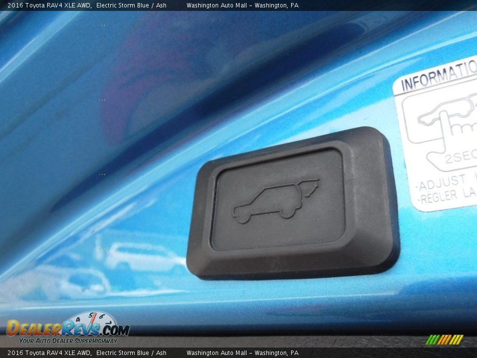 2016 Toyota RAV4 XLE AWD Electric Storm Blue / Ash Photo #25