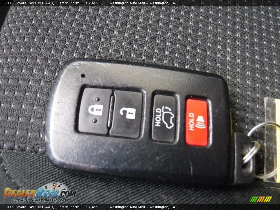 2016 Toyota RAV4 XLE AWD Electric Storm Blue / Ash Photo #26