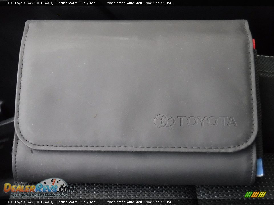 2016 Toyota RAV4 XLE AWD Electric Storm Blue / Ash Photo #27
