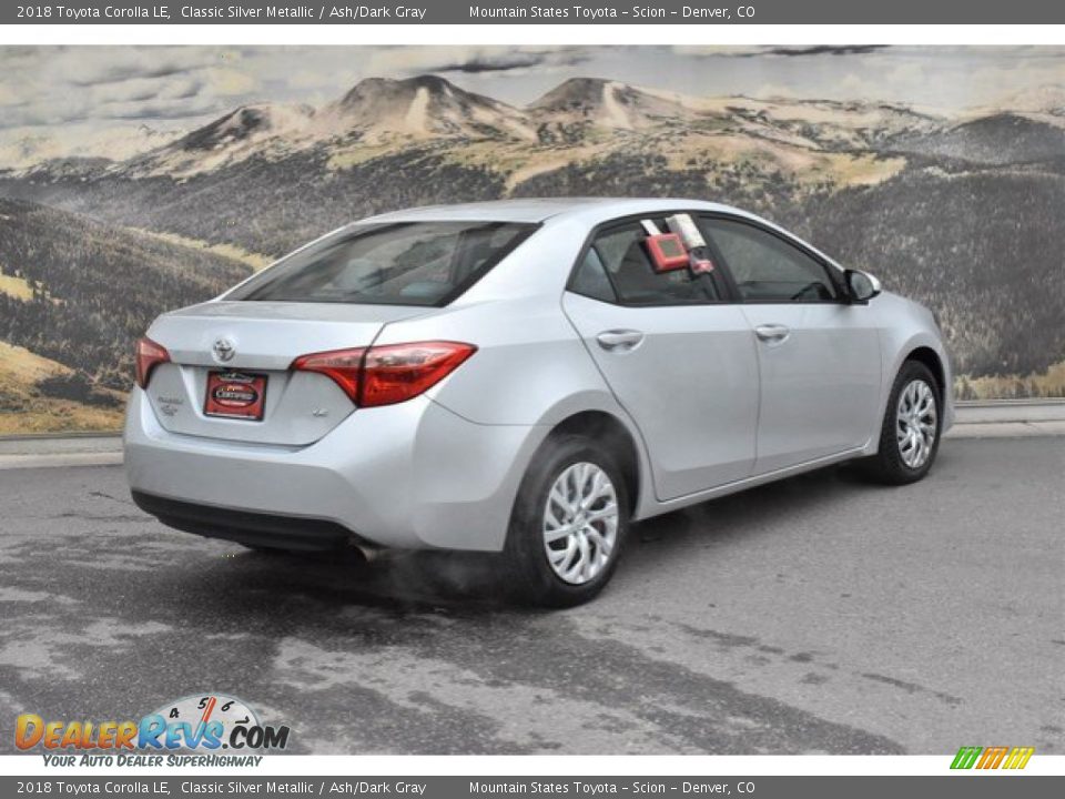 2018 Toyota Corolla LE Classic Silver Metallic / Ash/Dark Gray Photo #3