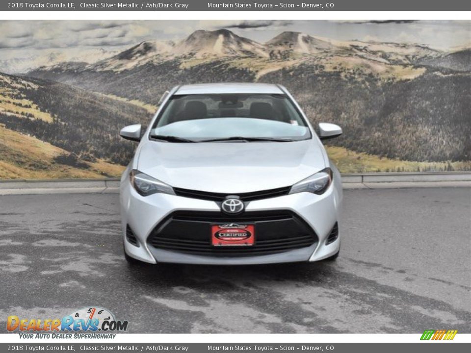 2018 Toyota Corolla LE Classic Silver Metallic / Ash/Dark Gray Photo #4
