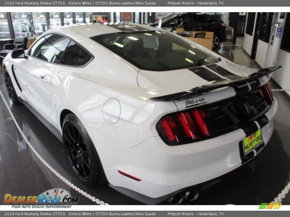 2019 Ford Mustang Shelby GT350 Oxford White / GT350 Ebony Leather/Miko Suede Photo #5