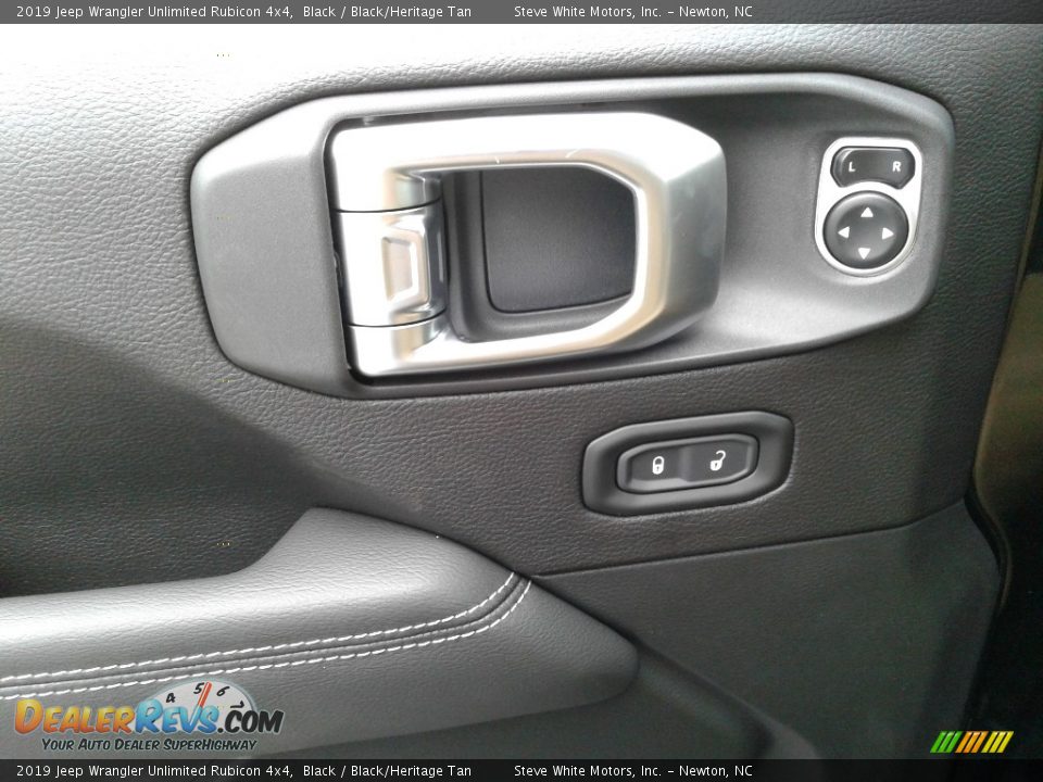 2019 Jeep Wrangler Unlimited Rubicon 4x4 Black / Black/Heritage Tan Photo #9