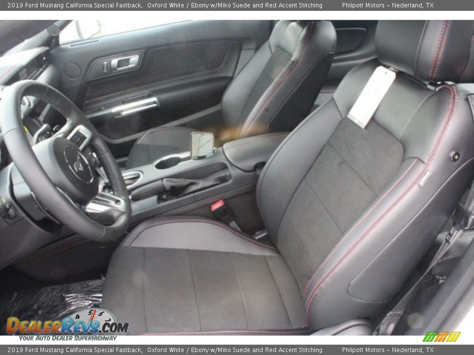 Front Seat of 2019 Ford Mustang California Special Fastback Photo #10
