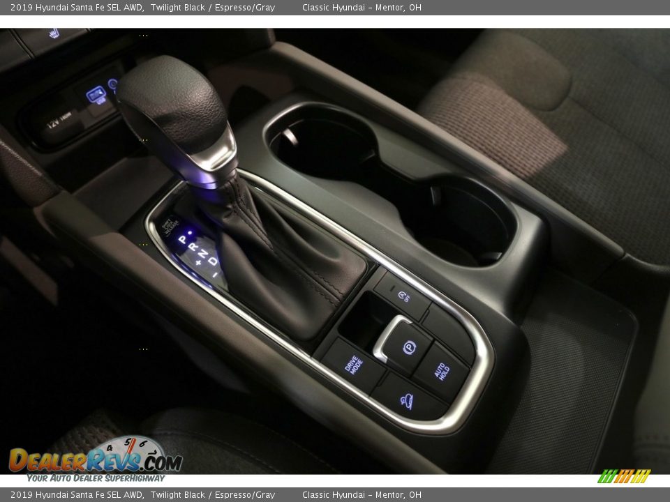 2019 Hyundai Santa Fe SEL AWD Twilight Black / Espresso/Gray Photo #18