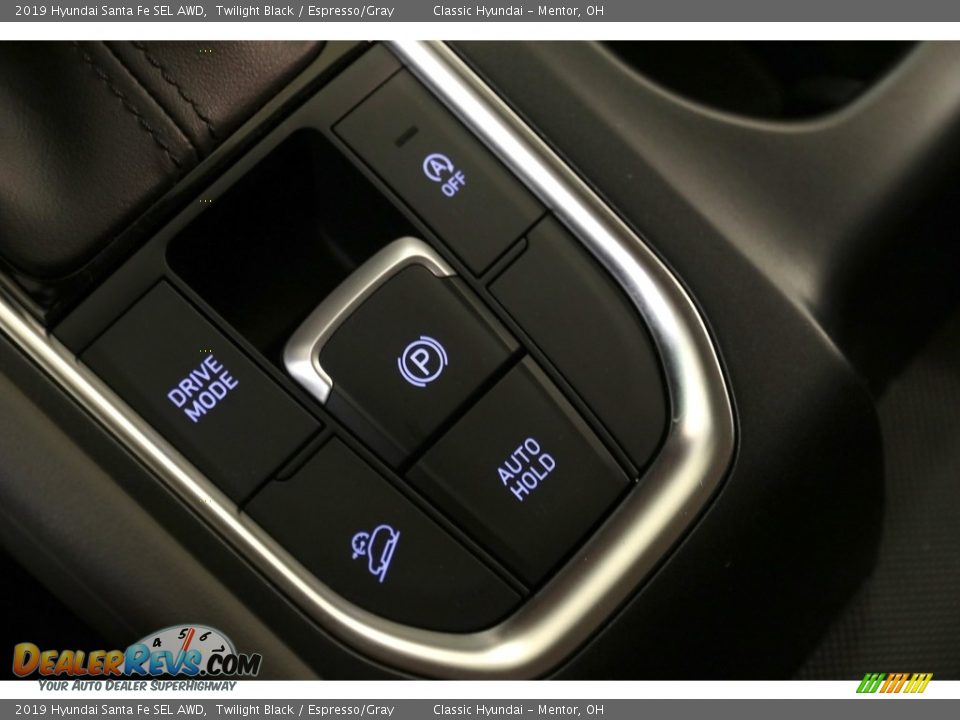 2019 Hyundai Santa Fe SEL AWD Twilight Black / Espresso/Gray Photo #19