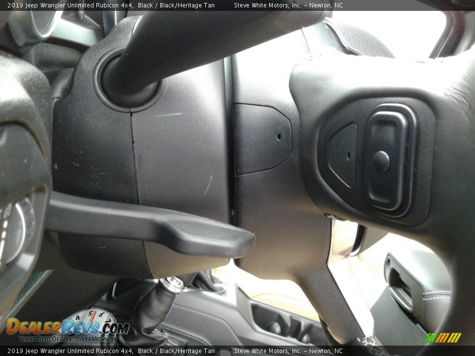 2019 Jeep Wrangler Unlimited Rubicon 4x4 Black / Black/Heritage Tan Photo #15